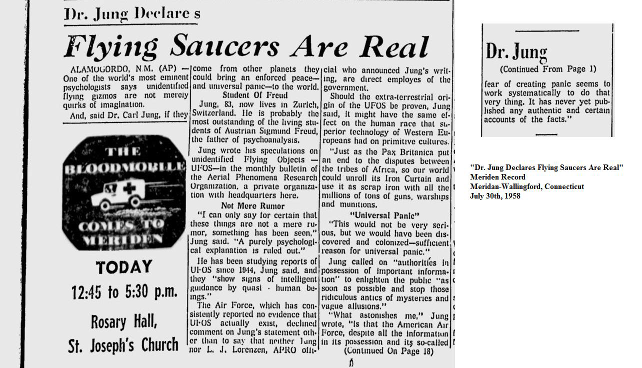 Carl-jungNews Paper-july-1958
